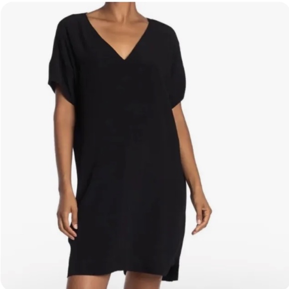 Madewell Novel Shift Dress Black XXS EUC - Picture 2 of 6